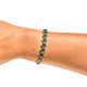 Bracelet en acier inoxydable or au rond vert