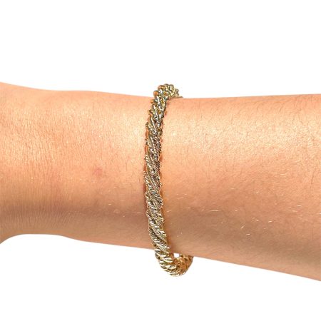 Bracelet en or entouré