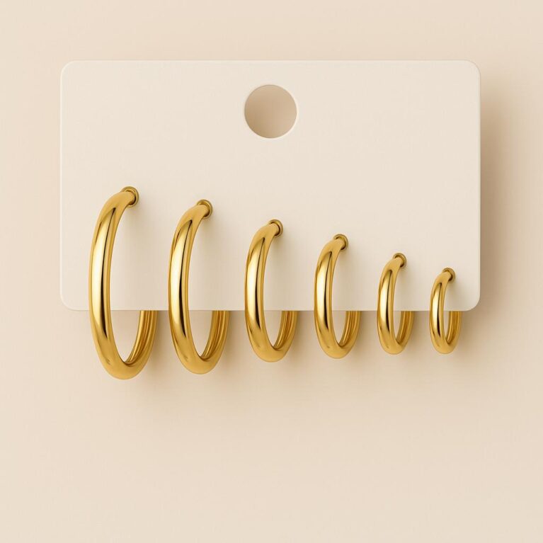 Boucle D'oreille En Or