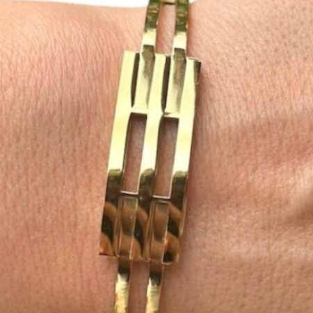 Bracelet fin à motif rayé