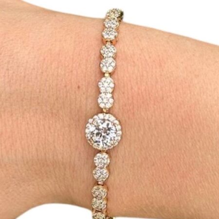 Bracelet fin en pierre unie